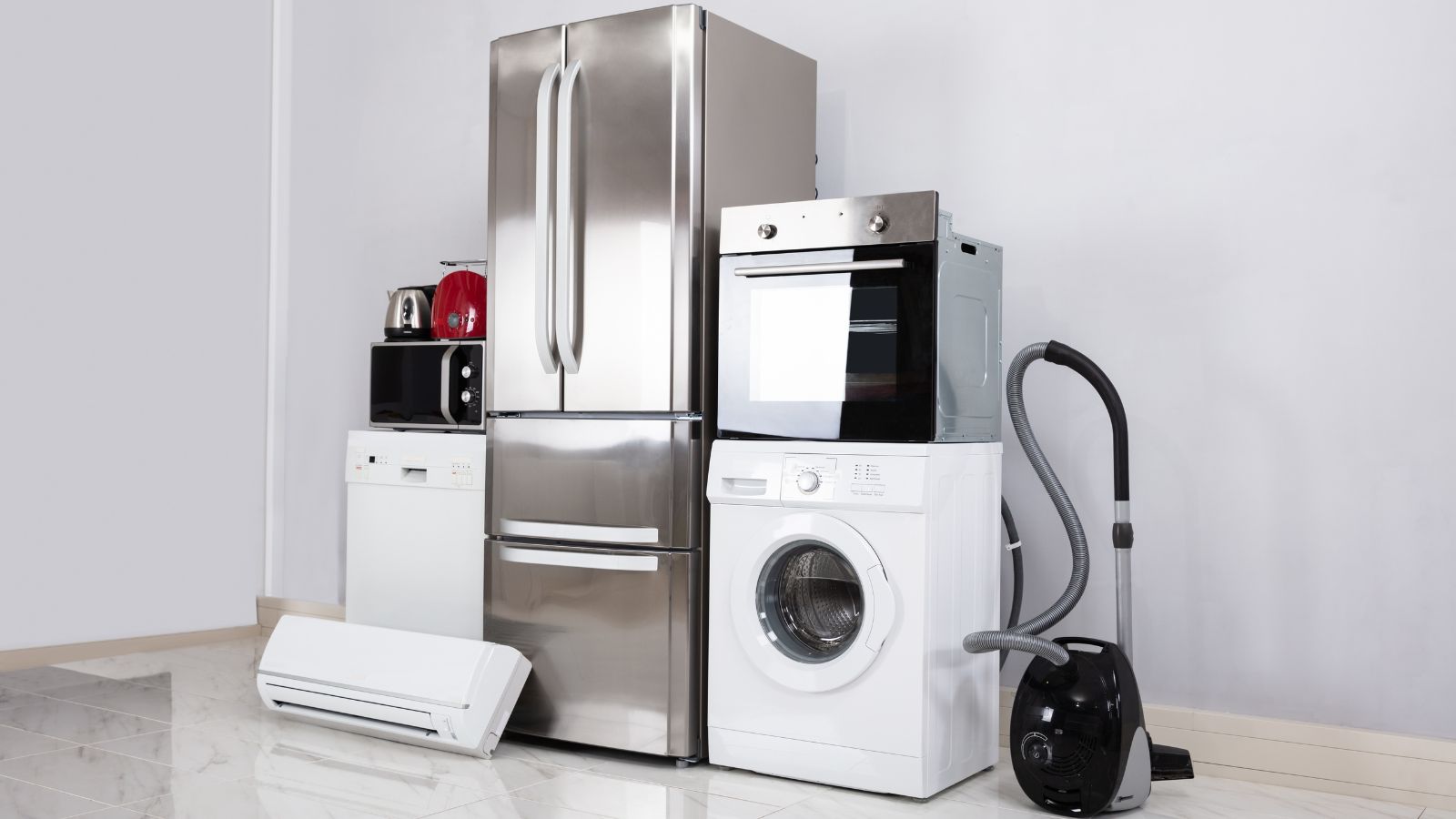 Refrigerator, Washing Machine and Air-condition.