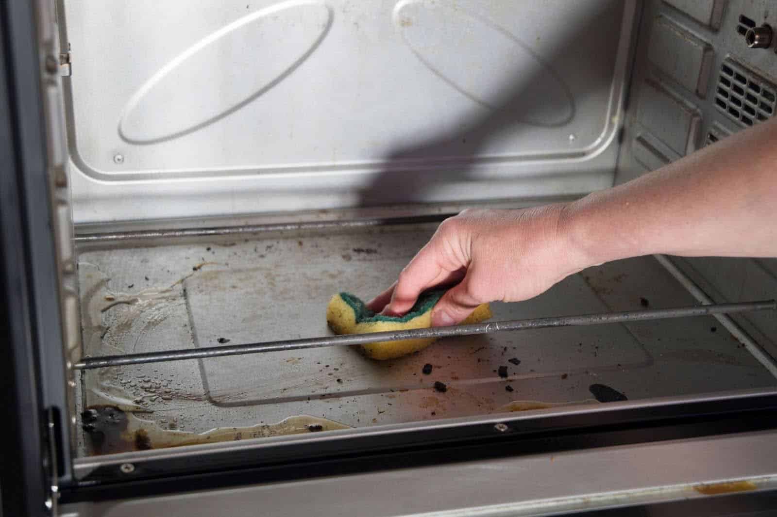 Residue From Oven Cleaners